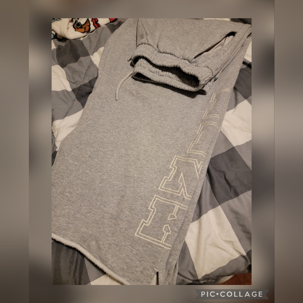 Gray PINK Sweatpants
